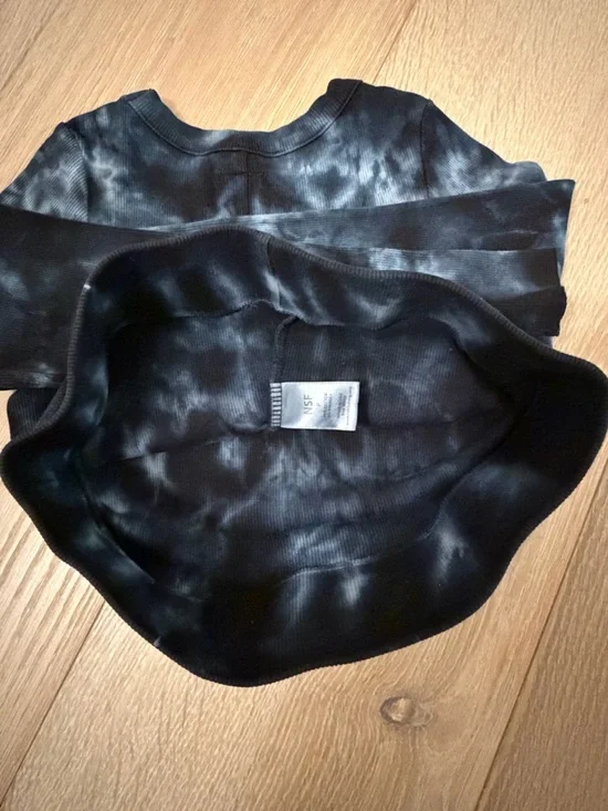 NSF Tie-Dye Long Sleeve Crop Top - blue indigo - Picture 5 of 5